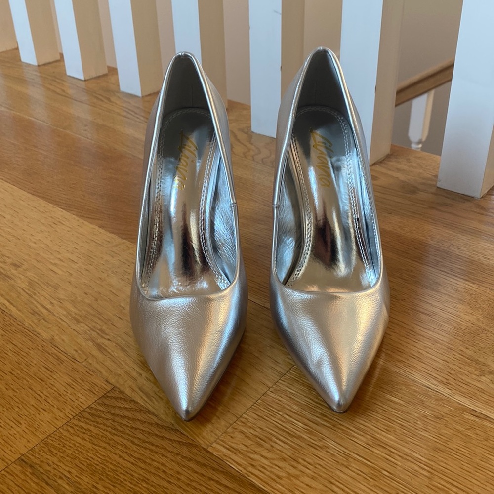 Silver Pumps